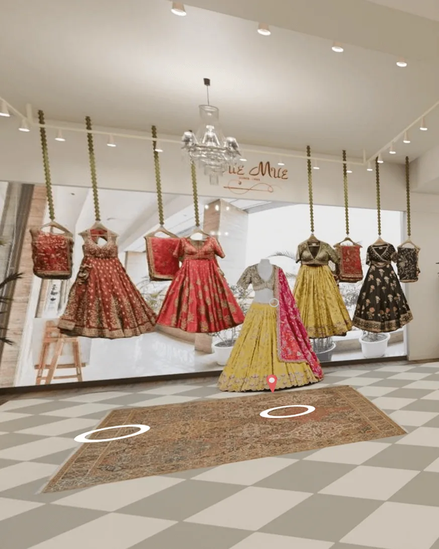 Interactive virtual showroom for jewellery retailers showcasing products in a 3D digital environment